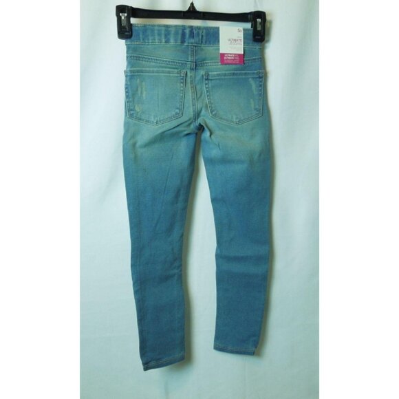 Girls SO Pull-On Ultimate Light Tint Stretch Distressed Jeggings Size 7 - Picture 10 of 11